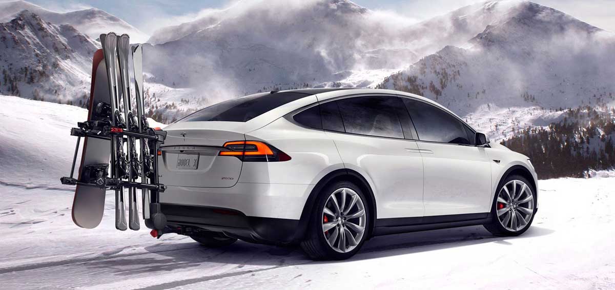 Tesla model X 70D công bố giá bán