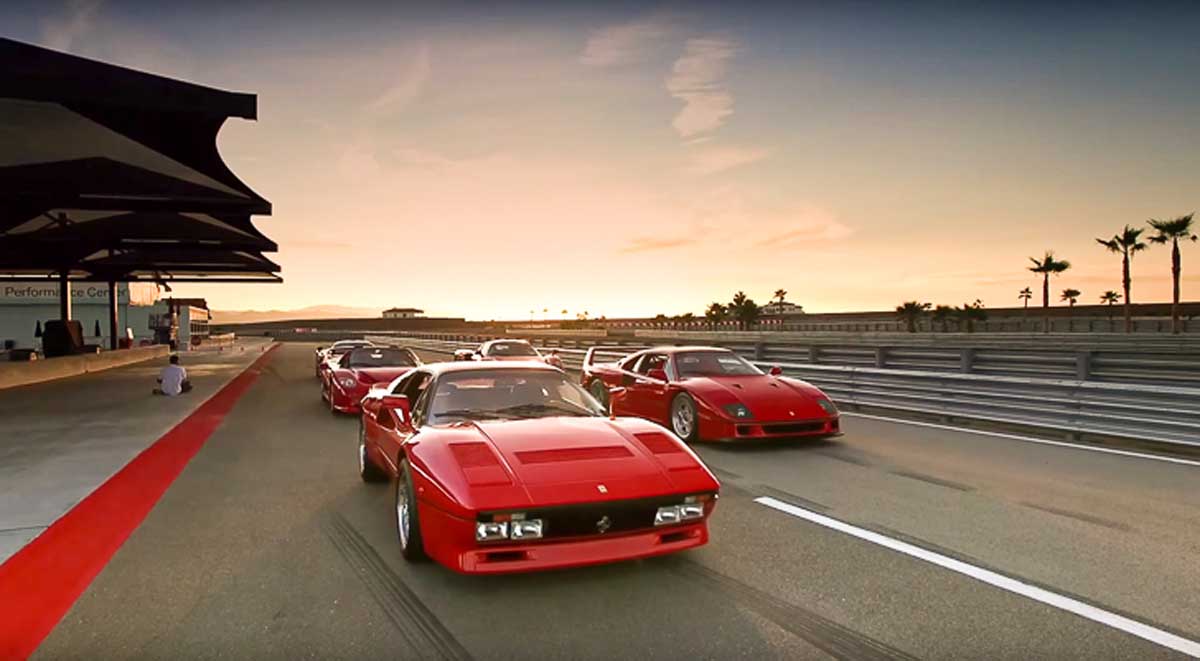 Cuộc tụ họp của 5 siêu xe Ferrari