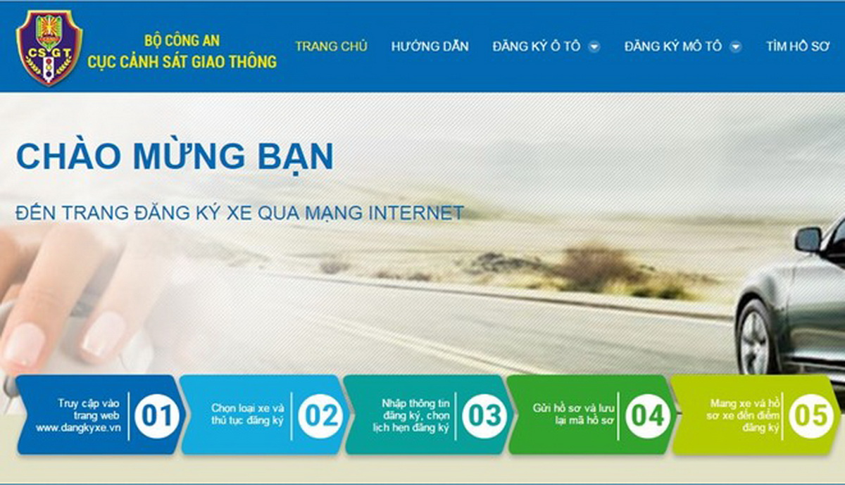 Hà Nội và Thành phố Hồ Chí Minh triển khai đăng ký xe ô tô qua mạng