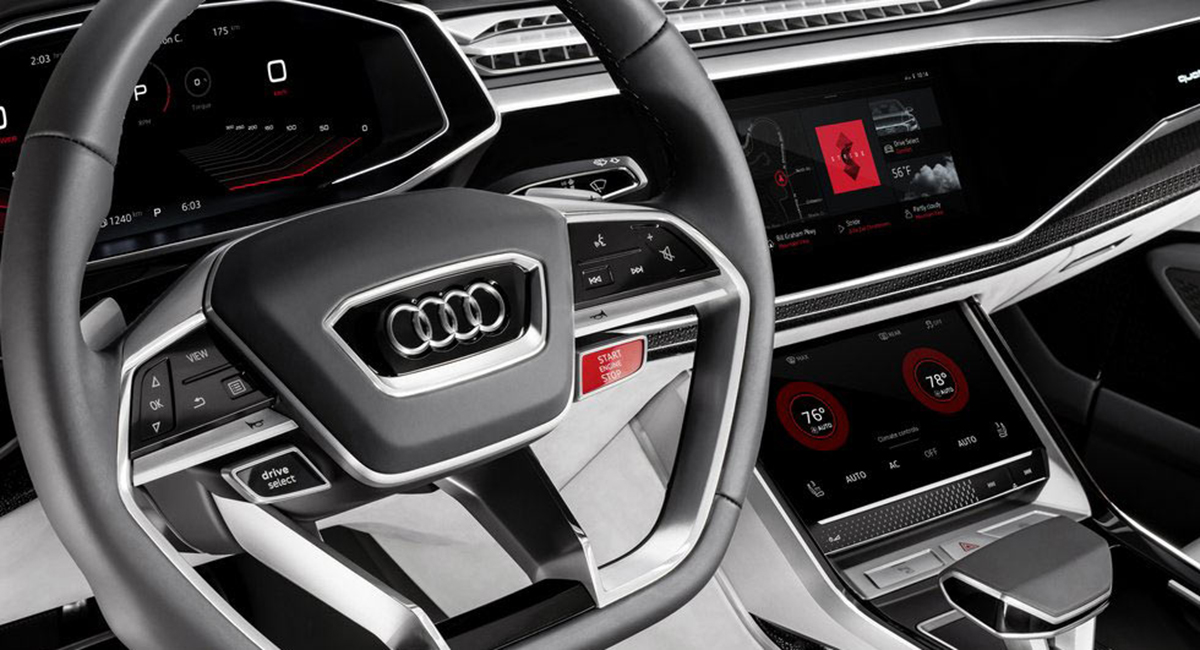Audi Q8 sport concept sử dụng hệ điều hành Android