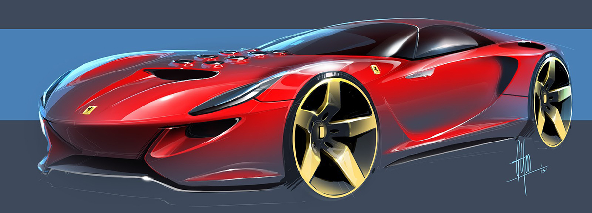Xe Ferrari cổ khơi nguồn cảm hứng những mẫu xe của tương la