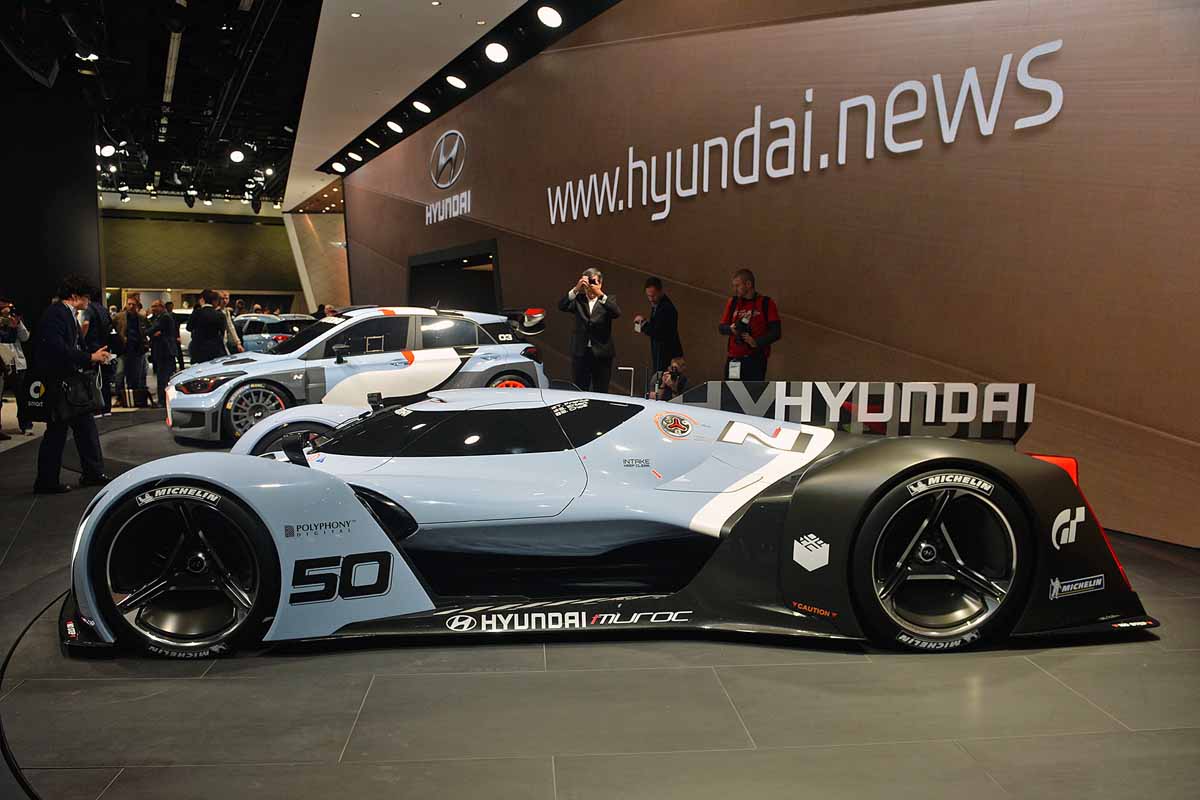 Sieu xe Hyundai n 2025 vision gran turismo ra mat frankfurt motor show 2015