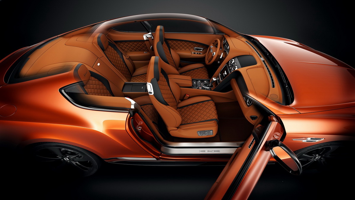 nội thất màu nâu bentley Continental GT Speed Black Edition