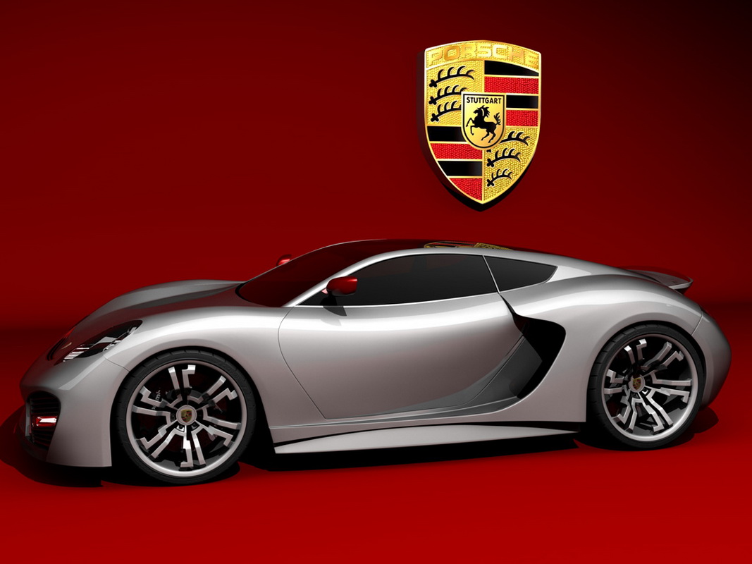 hình ảnh minh họa siêu xe mới của Porsche