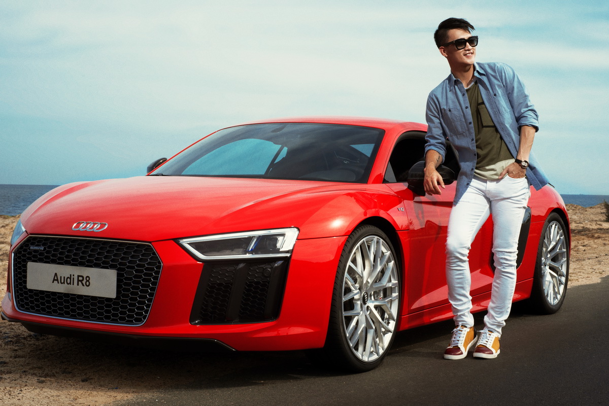 Audi R8 Coupe 2016 cùng Công Vinh