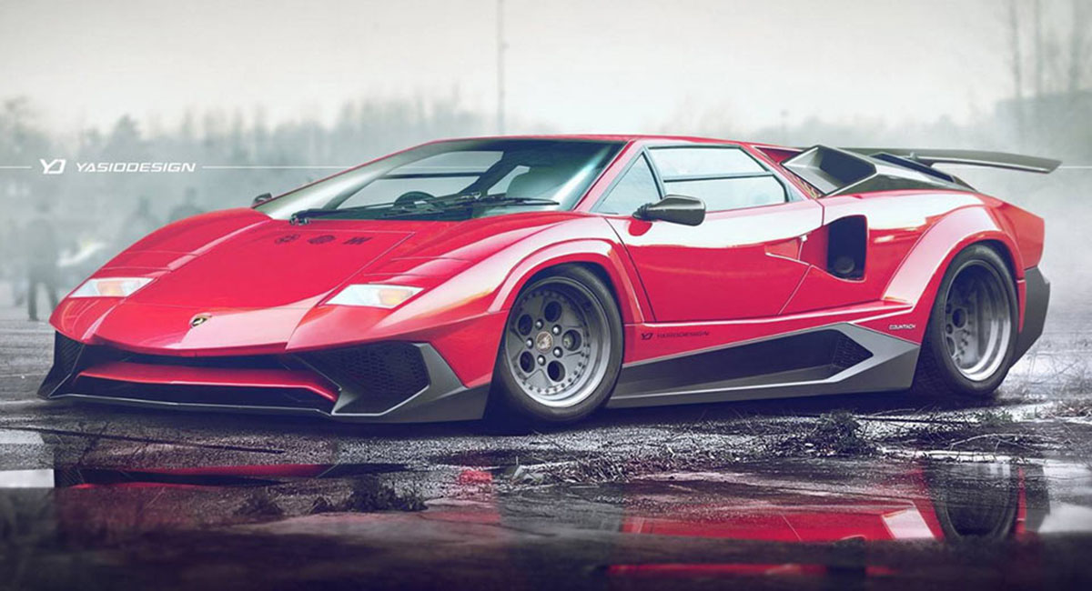 siêu xe cổ Lamborghini Countach phiên bản độ