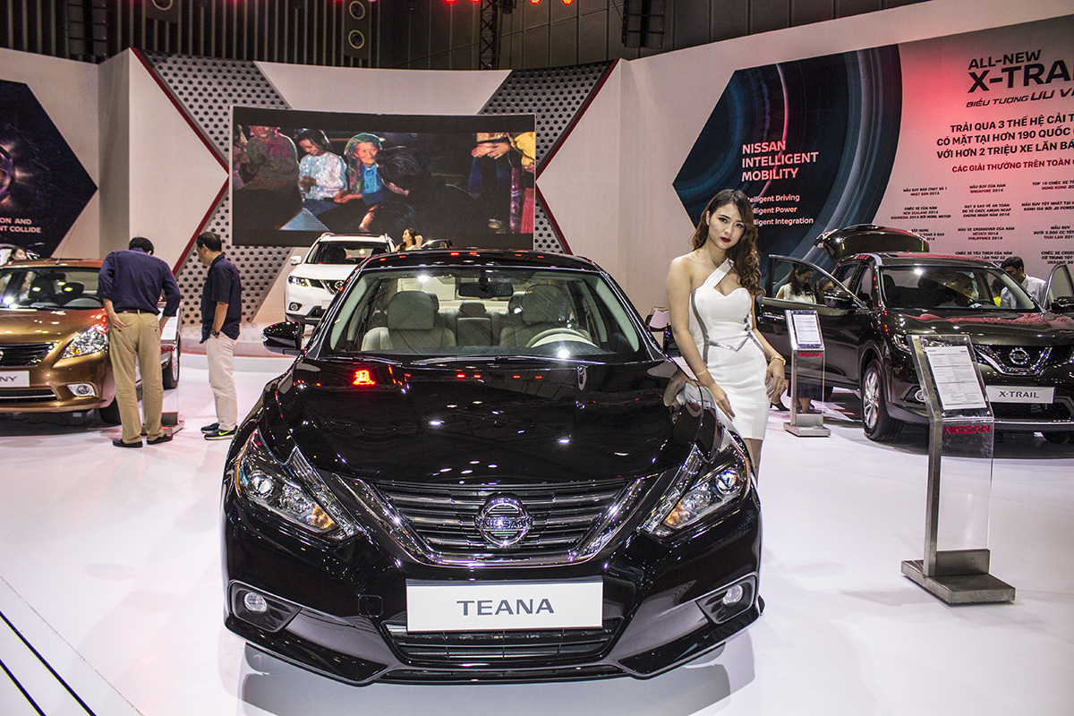 gian hàng Nissan tại triển lãm VIMS 2016