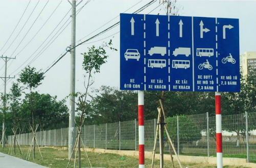 biển phân làn gộp