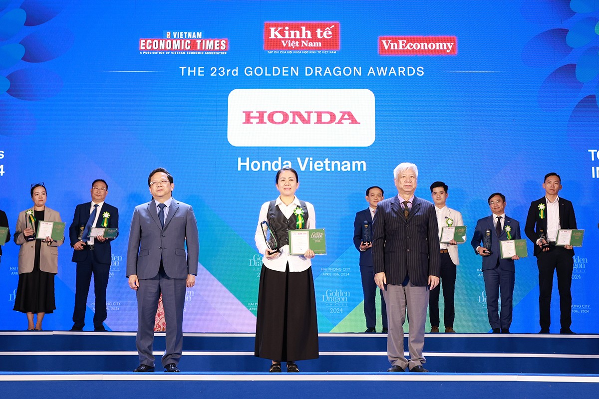 Honda Việt Nam vinh dự nhận giải thưởng Rồng Vàng năm 2024