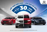 Honda “Hỗ trợ siêu hời – Lên đời xế mới” khi đổi xe chính hãng cùng Khuyến mại lớn tháng 12