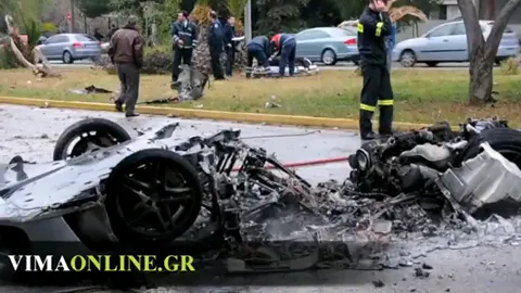 Ferrari F430 "cháy thành than" tại Hi Lạp