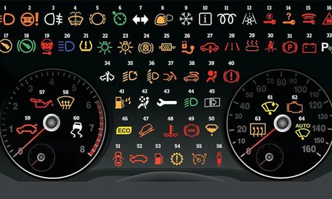 Ý nghĩa của 64 biểu tượng trên bảng táp lô xe hơi