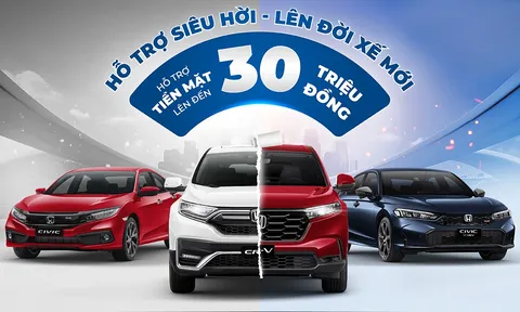 Honda khuyến mại tháng 7 cho các dòng xe ô tô và Hỗ trợ đổi xe chính hãng