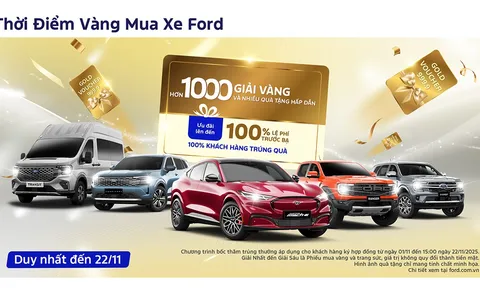 Thời Điểm Vàng Mua Xe Ford Với Tổng Giá Trị Giải Thưởng Lên Đến Hơn 7 Tỷ Đồng
