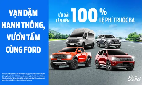 Ford Triển Khai Chương Trình Hỗ Trợ Lên Đến 100% Lệ Phí Trước Bạ