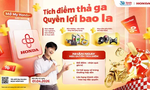 Honda khởi động   “Chương trình Khách hàng thân thiết Honda” trên ứng dụng My Honda+