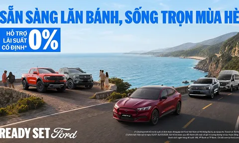 Ford Hỗ Trợ Lãi Suất Cố Định 0% Trị Giá Lên Đến 41 Triệu Đồng Khi Mua Xe Trong Tháng 7/2026