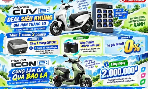THÁNG 10 “HỜI” LỚN KHI MUA XE ĐIỆN HONDA