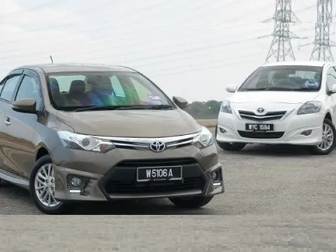 So sánh Toyota Vios mới và cũ
