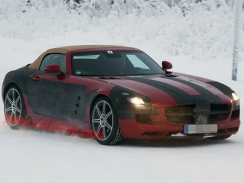 Ngắm Mercedes SLS AMG chụp trộm trên đường thử