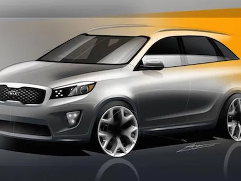 Lộ diện bản vẽ phác của Kia Sorento mới