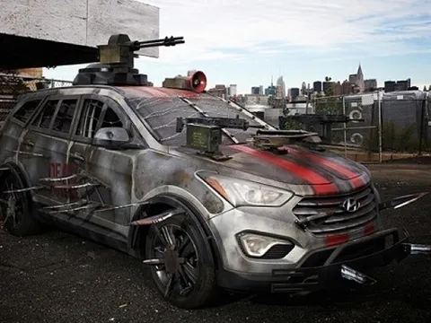 Hyundai SantaFe phiên bản phim “kinh dị”