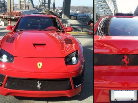 Shock với xe "da Ferrari, hồn... Mitsubishi"!