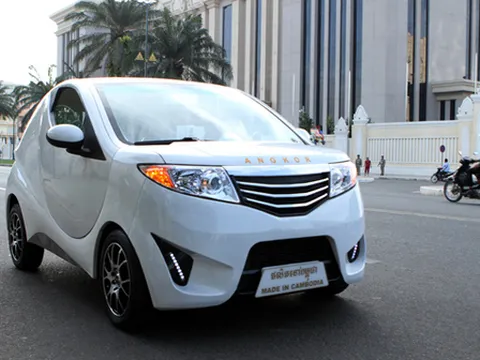 Campuchia tự sản xuất được xe điện