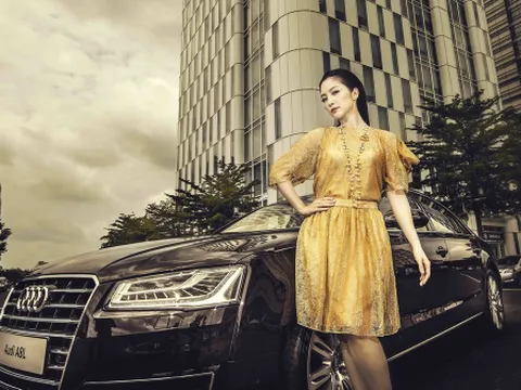 Diễn viên múa Linh Nga & Audi A8L 2014