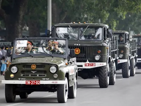 Những chiếc xe lịch sử đưa tiễn Đại Tướng