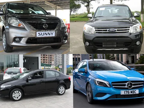 4 xe ra mắt tháng 6/2013 tại Việt Nam