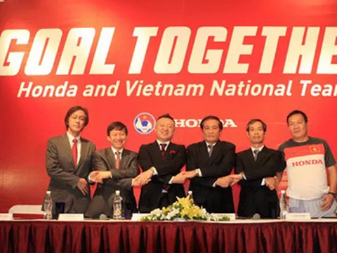 Honda VN là nhà tài trợ chính của ĐTVN