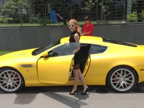 Hot girl Việt tậu siêu xe Aston Martin DB9