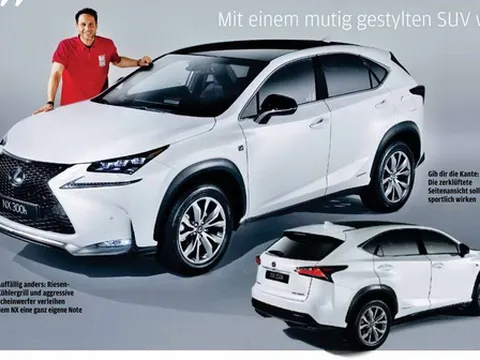 Lexus NX hoàn toàn mới lộ diện