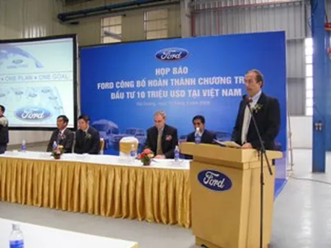 Ford hoàn thành chương trình đầu tư 10 triệu USD vào Việt Nam 