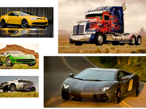 Ngắm dàn xe "chiến" trong Transformers 4