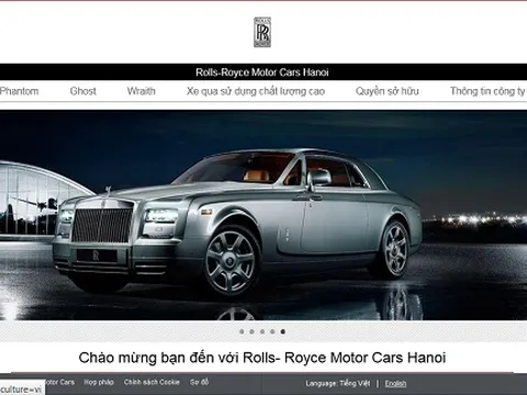 Rolls-Royce ra mắt website tiếng Việt