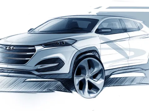 Hyundai tung bản vẽ phác Tucson thế hệ kế tiếp