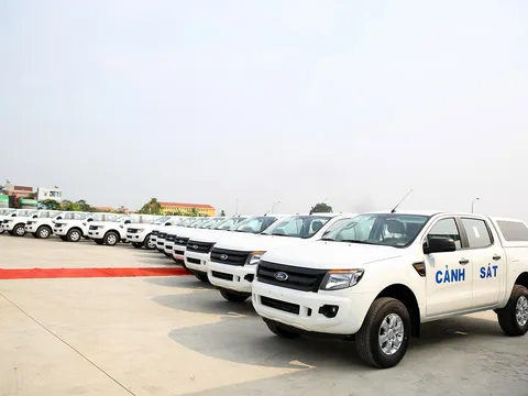 Ford Việt Nam bàn giao 75 xe Ford Ranger XL tới Bộ Công An