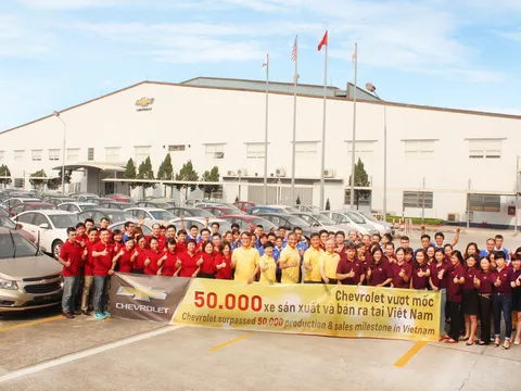 GM đã sản xuất và bán 50.000 xe Chevrolet tại Việt Nam