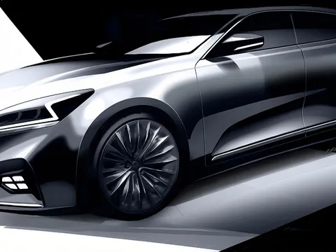 Kia công bố ảnh phác thảo mẫu sedan sang trọng Cadenza mới