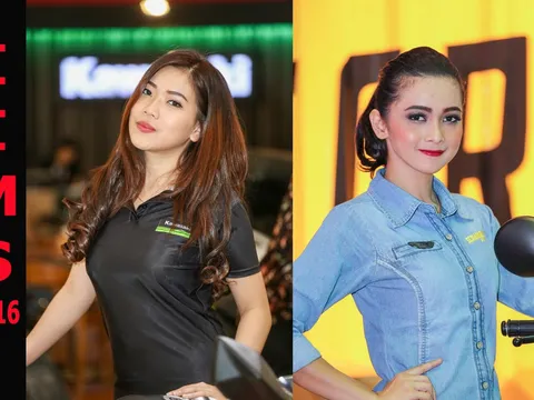 Dàn người mẫu tại triển lãm Indonesia International Motor Show 2016
