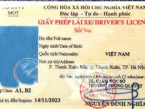 Chưa đổi giấy phép lái xe sang thẻ nhựa PET sẽ không phải thi lại lý thuyết