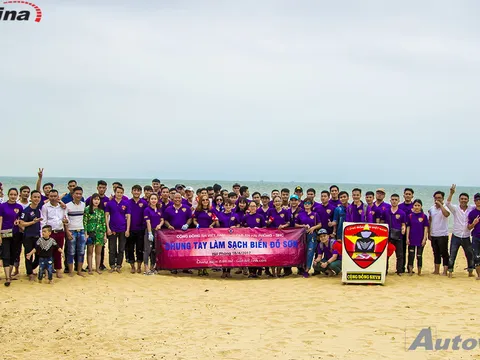 Cộng Đồng SH Việt Nam chung tay làm sạch biển
