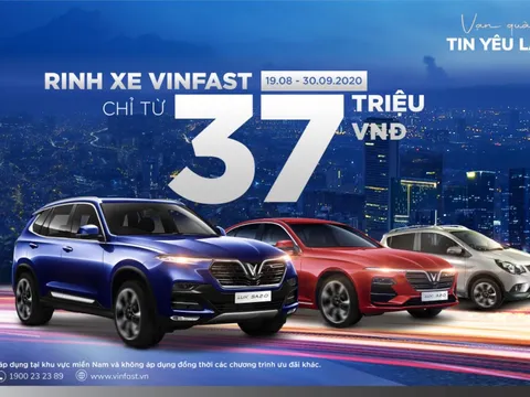  Mua ô tô VinFast chỉ với 37 triệu đồng