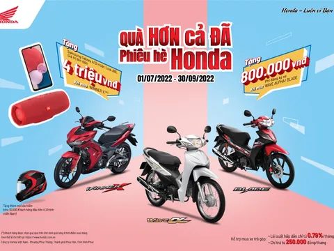 Honda ưu đãi lớn cho loạt xe máy