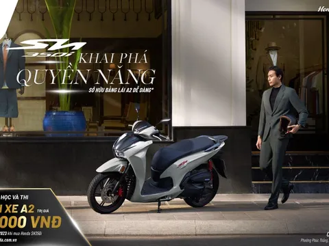 Honda hỗ trợ phí học bằng lái xe A2 cho khách mua xe SH350i
