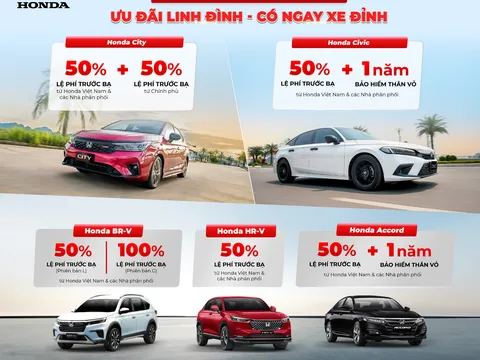 Loạt ô tô Honda được ưu đãi trong tháng 11