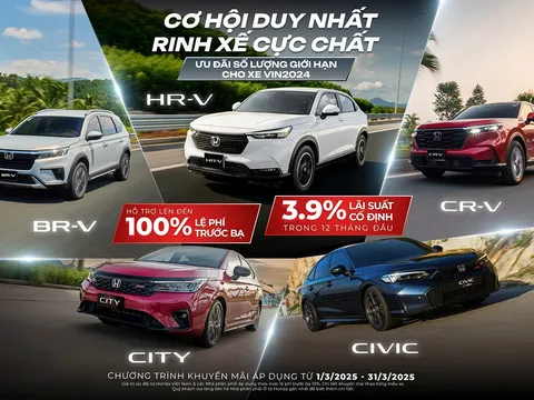 Honda cùng Nhà Phân phối khuyến mại hấp dẫn cho các mẫu xe ô tô