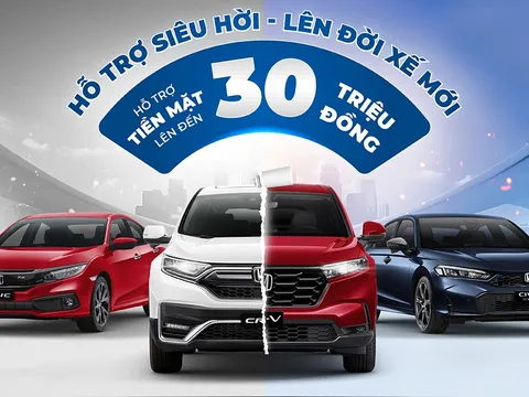 Honda khuyến mại tháng 7 cho các dòng xe ô tô và Hỗ trợ đổi xe chính hãng